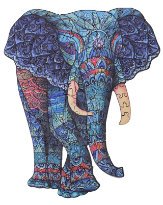 jigsaw mystery olifant legpuzzel