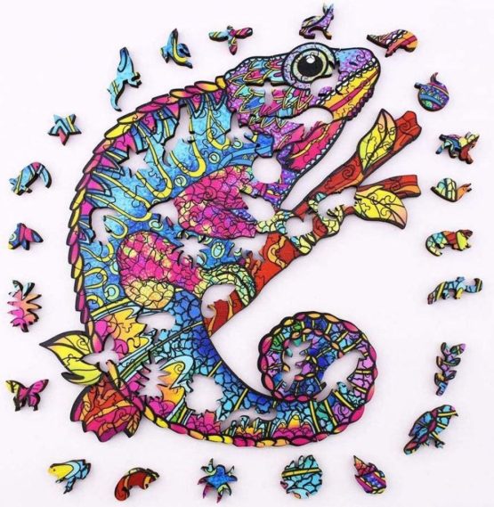 Chameleon jigsaw puzzel